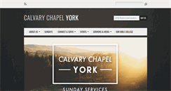 Desktop Screenshot of calvarychapelyork.com