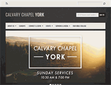 Tablet Screenshot of calvarychapelyork.com